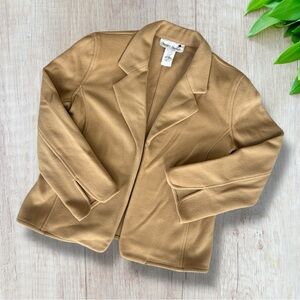 Vintage Stanley Blacker Camel/Tan Wool Blazer Size 12